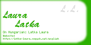 laura latka business card
